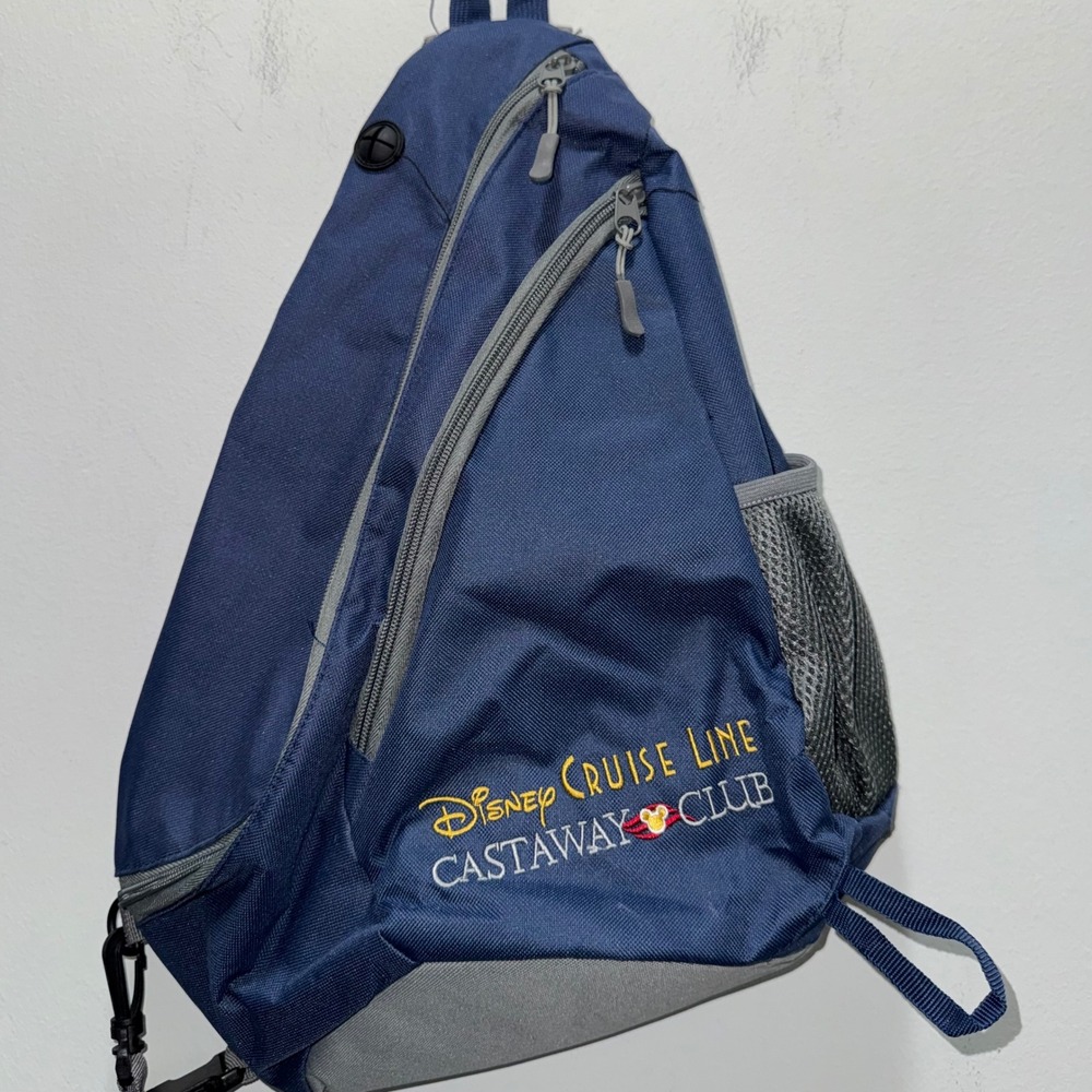 Disney Cruise Line Castaway Club Sling Backpack Navy Blue DCL Exclusive Bag